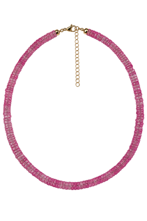 Natural Pink Tourmaline Necklace