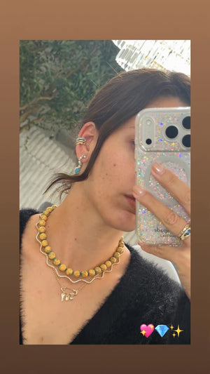 Yellow Howlite Necklace ✨