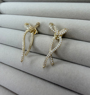 Golden Bow Earrings ✨
