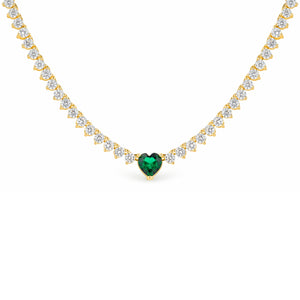 Emera Heart Tennis Necklace ✨