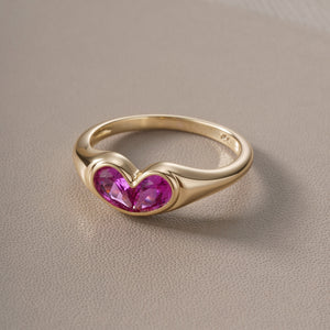 Amorette Pink Heart Ring ✨