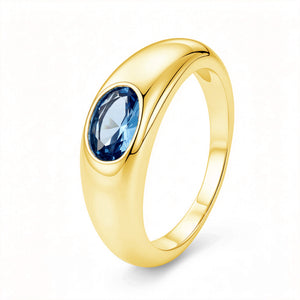 London Blue Signet Ring ✨