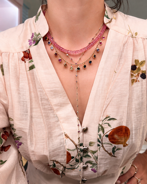 Natural Pink Tourmaline Necklace