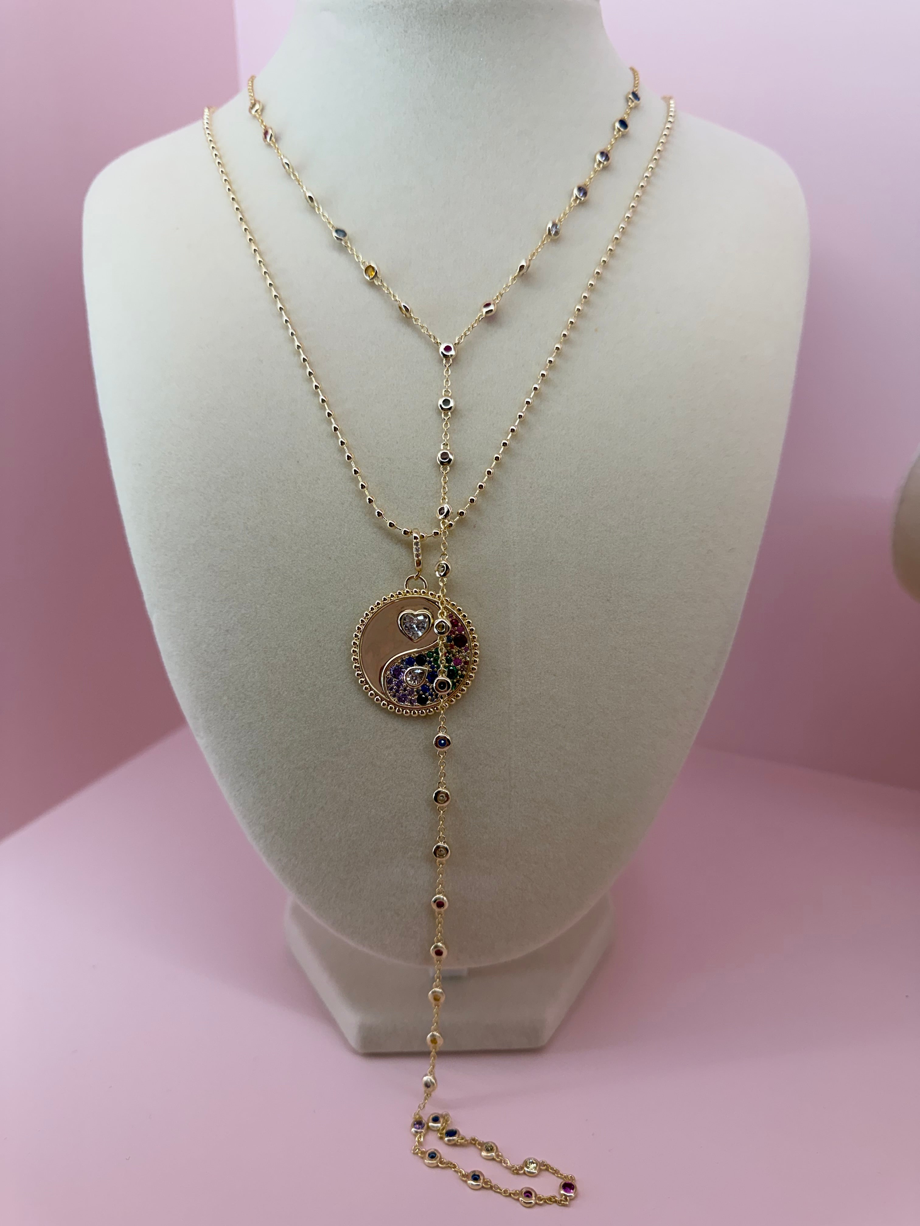 Rainbow Glow Lariat ✨