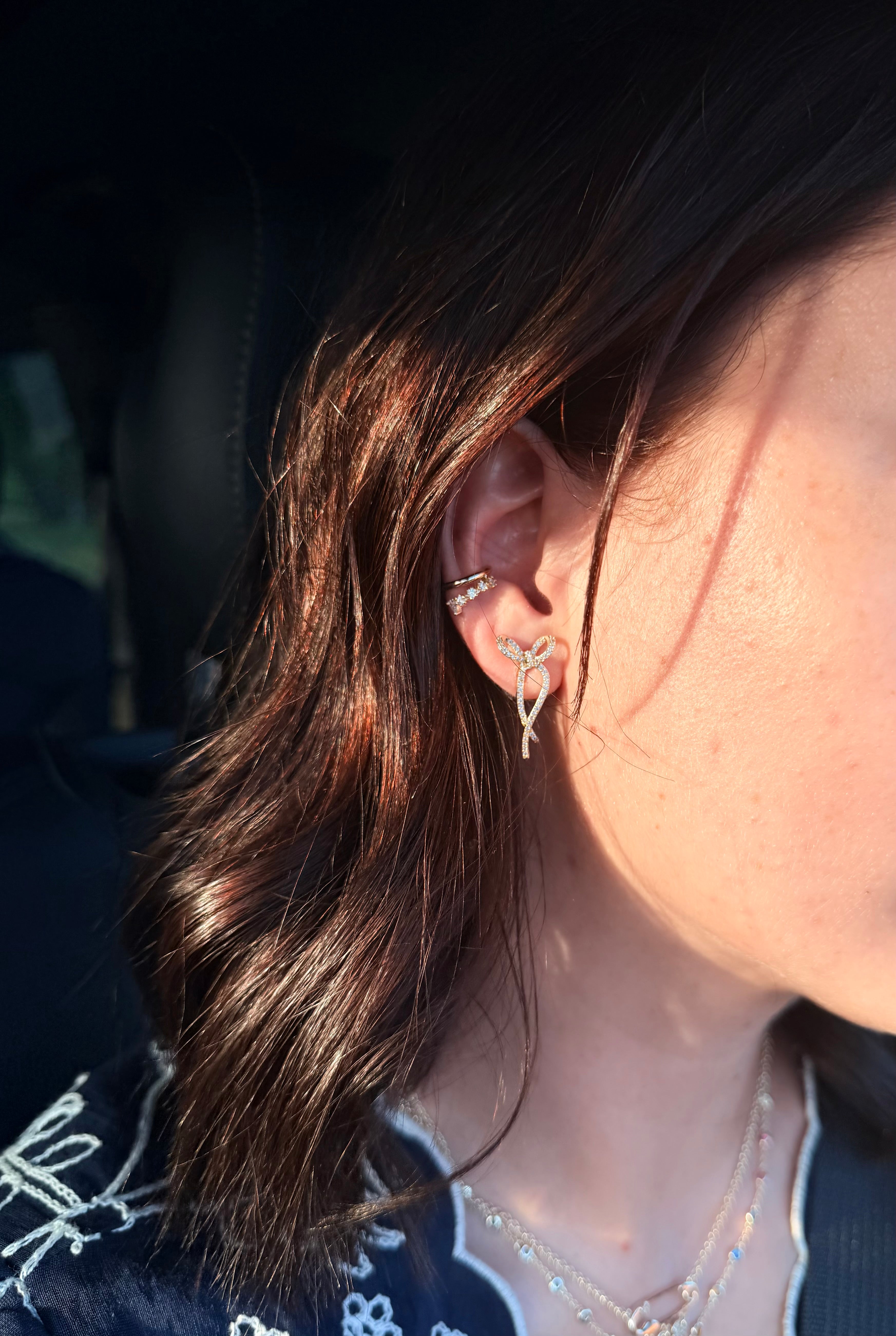 Golden Bow Earrings ✨
