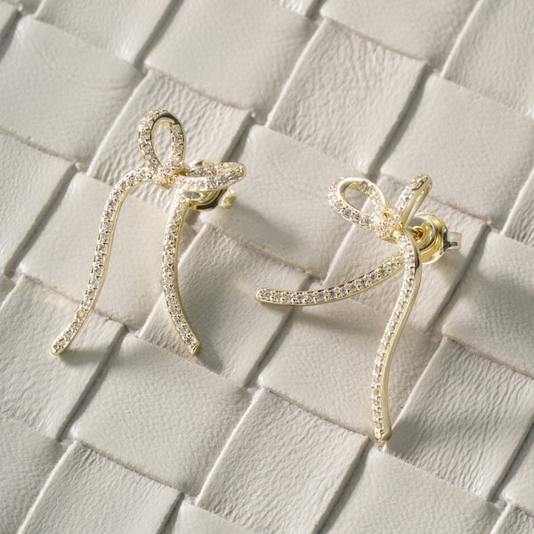 Golden Bow Earrings ✨