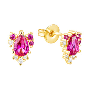 Ruby Petal Earrings ✨