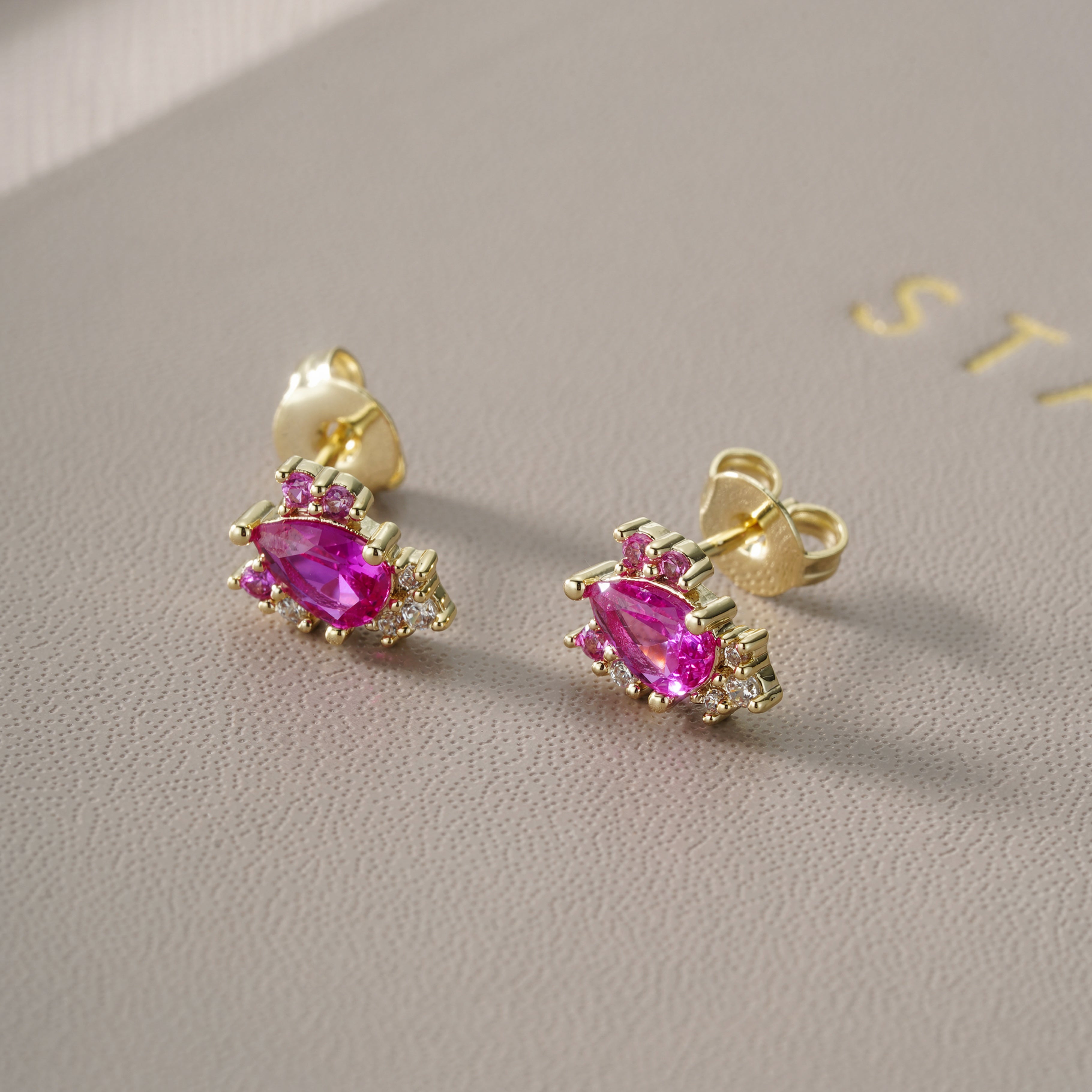Ruby Petal Earrings ✨