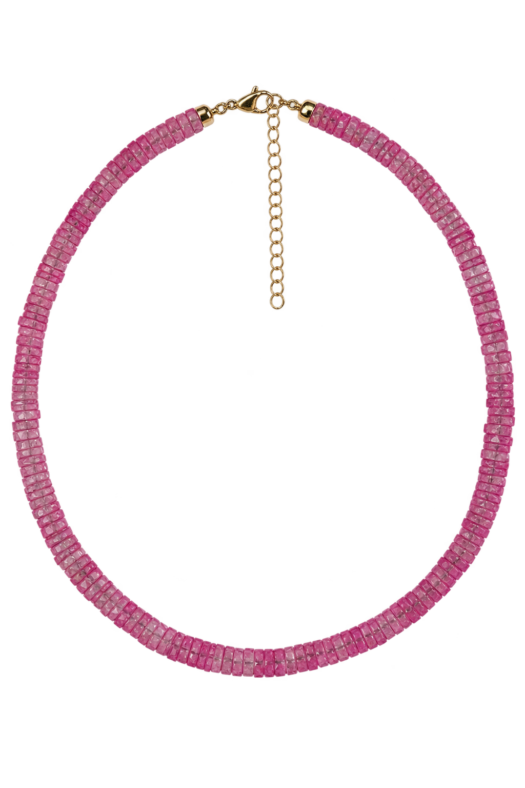Natural Pink Tourmaline Necklace
