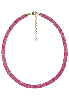 Natural Pink Tourmaline Necklace