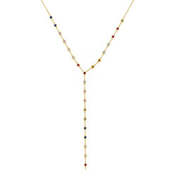 Rainbow Glow Lariat ✨