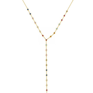 Rainbow Glow Lariat ✨