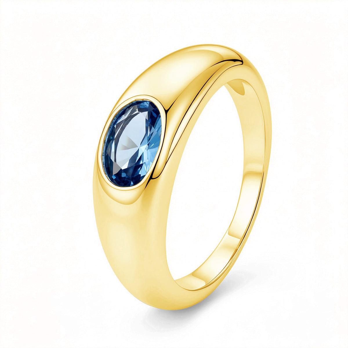 London Blue Signet Ring ✨