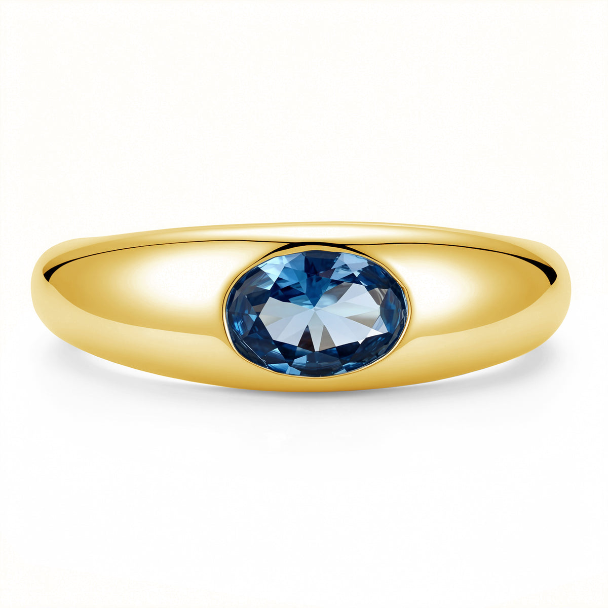 London Blue Signet Ring ✨